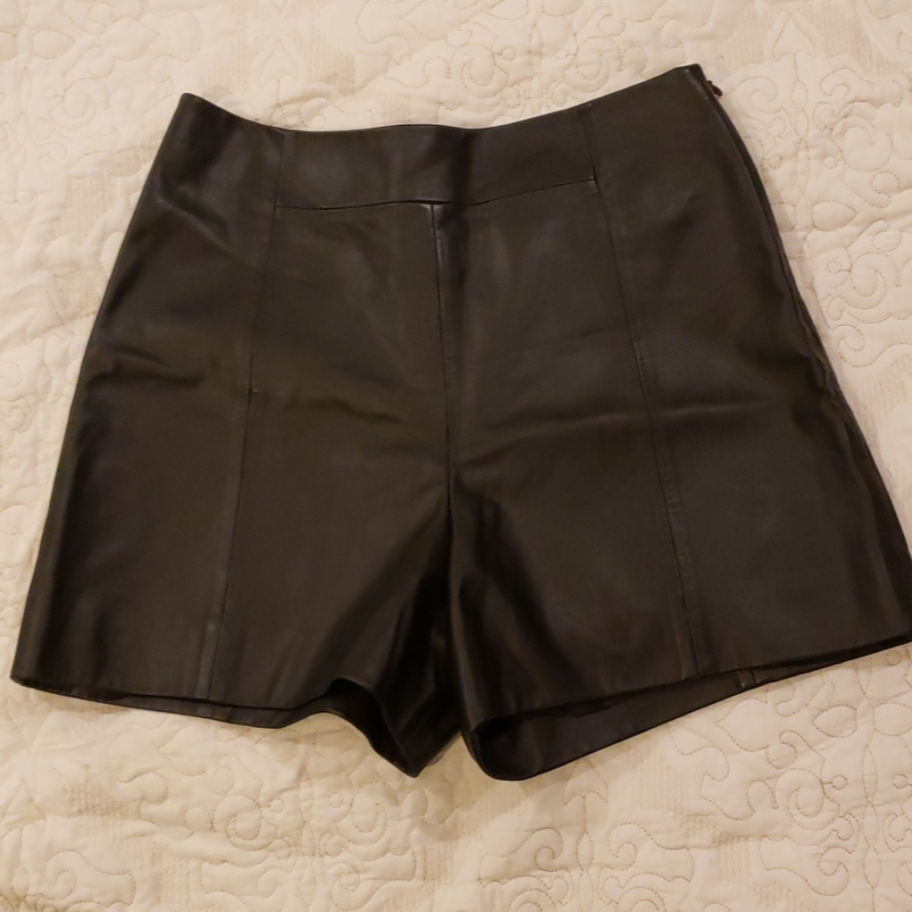 Per se Leather Shorts